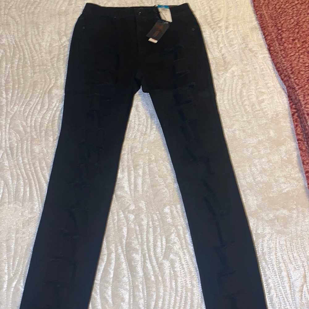 Rue 21 Ripped Black Jeans